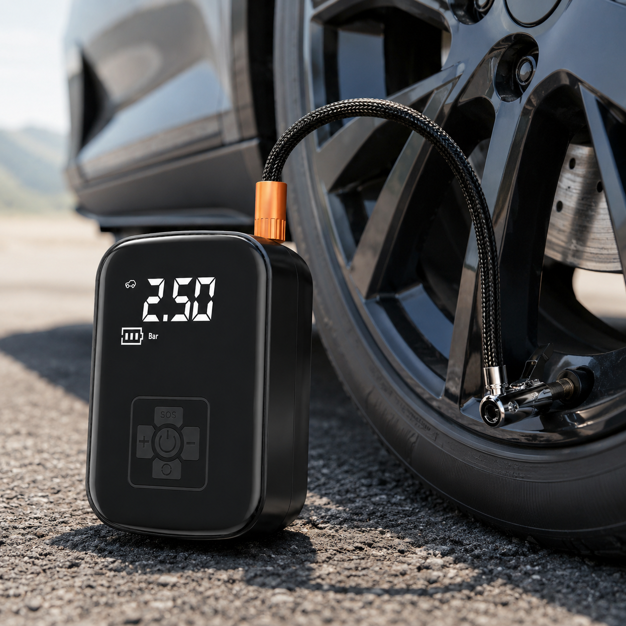 RoadReady Tire Inflator - compact size fits in glovebox or trunk